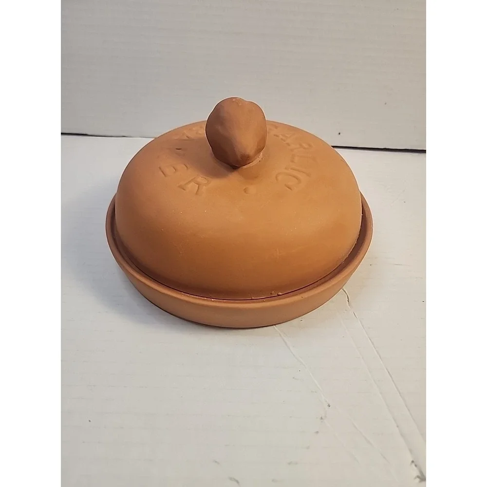 Terracotta Garlic Baker Kitchen Gadget‎ Garlic Keeper